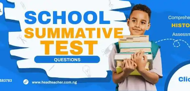 Basic 4 History Summative Test Questions for 3rd Term