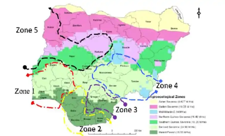 The Four Early Regions In Nigeria