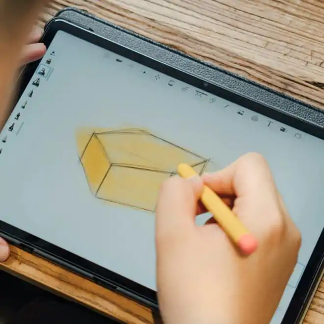 using Drawing Tools: Pentagon, Five Points Start Tool, Polygon, Curve And Hexagon Tool When Drawing With Paint Artist For Primary 6